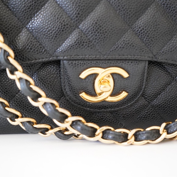 Chanel Double Flap Maxi in Black Caviar with Gold Hardware - Picture 2 of 12